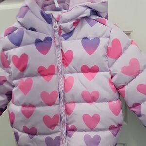 The Children's Place Lilac Jacket with Pink & Purple Hearts
